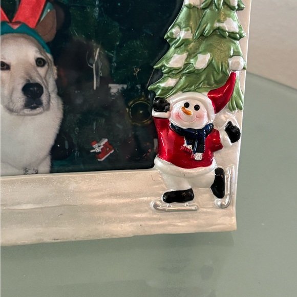 Holiday frame, Mr. and Mrs. snowman fits a 4 x 6 photograph - Picture 5 of 5